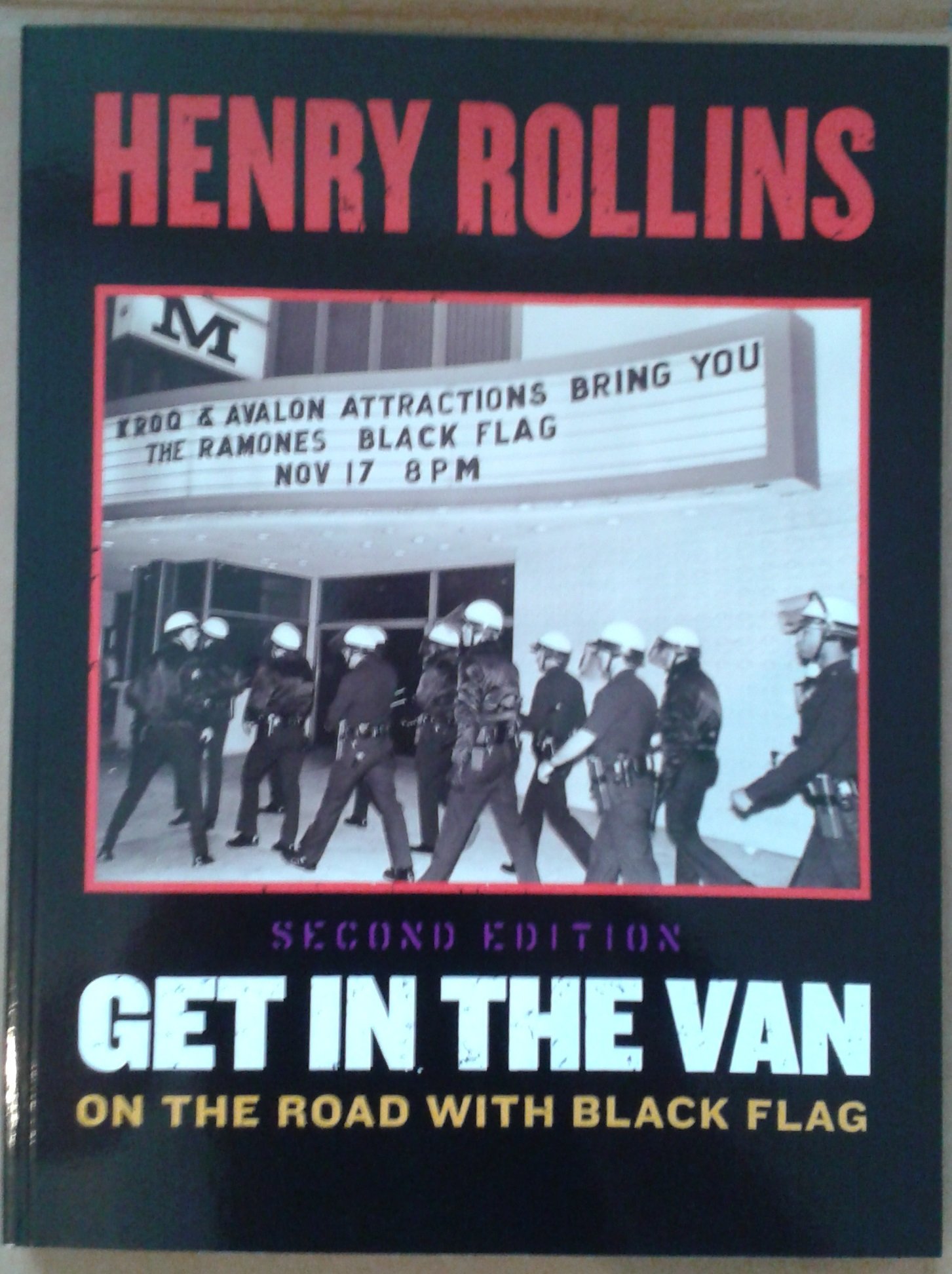 ★希少★HENRY ROLLINS GET IN THE VAN punk Get in the Van by Henry Rollins (2004, Trade Paperback) for